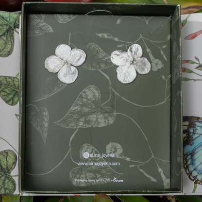 Mini hortensias | Aretes