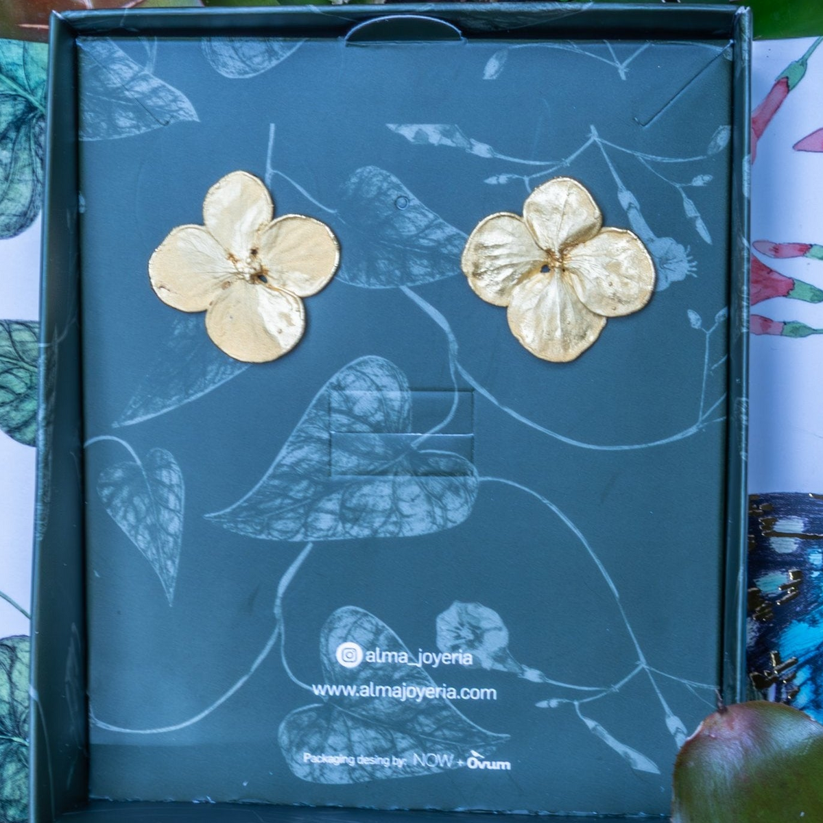 Mini hortensias | Aretes