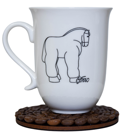 Kit Mug Botero + posavaso café